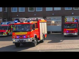 BF KIEL OST (HLF+DLK+RTW) Feuerwehr auf Einsatzfahrt fire truck respond