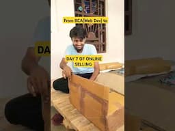 day 7 of starting an E-commerce business after BCA #minivlog #shorts #ecommerce #meesho