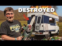 Destroying our £2000 Dodgy Campervan