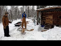Remote Alaska Cabin Trip. Fighting Winter 1 Rug at a Time