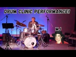 Performing Don’t Stop Till You Get Enough-MJ @My May 31st/25 Merriam Music School groove Drum Clinic