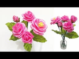 DIY ribbon roses/make 5 types of satin ribbon roses with just 1 petal model
