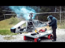 Man Builds Real Flying Helicopter from Scratch | Start to Finish by @ultralighthelicopter