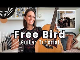 Free Bird Guitar Lesson - Lynyrd Skynyrd Guitar Tutorial [BEGINNER MUST LEARN + Play Along]