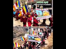 Public Uprising in Lahaul-Spiti Demanding Repeal of BTMC Act 1949 in Bodhgaya, Bihar #bodhgaya