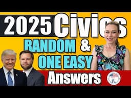 2025 U.S. Citizenship Official USCIS 100 Civics Questions 2008 version v3R2  Repeat TWICE