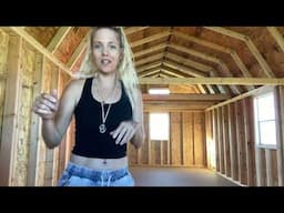 SHED to TINYHOUSE IDEAS & Walk Thru| Shed Conversion| Where can I build a tinyhouse In FLORIDA