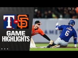 Rangers vs. Giants Game Highlights (4/25/25) | MLB Highlights