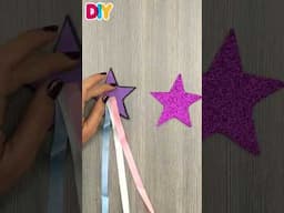 Making UNICORN STAR WANDS! #shorts