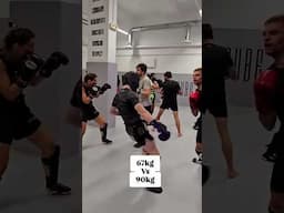 67kg vs 90kg Sparring