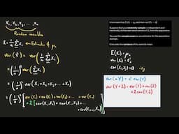 Finding the variance of the sample mean