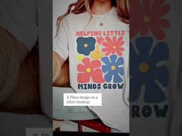 Create a Canva T-shirt Design with me! #printondemand #canva #tshirtbusiness #canvaforbeginners