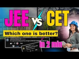 jee करू का MHT -CET in 2 min 🔥JEE vs MHT-CET – कौन सा बेहतर? 🎯कोणता सोपा? कोणता निवडावा? 🎯