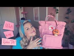 what’s inside my pink Fjallraven Kånken Totepack :)