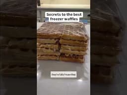 Secrets to Freezer Waffles #freezermeals101 #mealprep