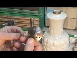 Rewiring an Aladdin Alecite Lamp in the Secret Underground Laboratory