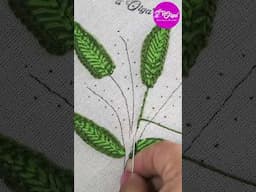 Cómo Bordar Tallos para Espiga 🌿 | 2/3 | #shorts