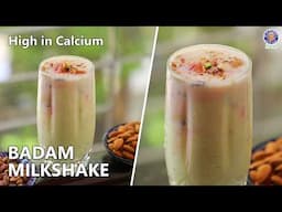 Homemade Chilled Badam Milk Shake | Summer Special | Almond Milkshake Recipe | Chef Ruchi