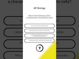 AP Biology Quiz in 20s | QOTD #003 (AP Bio) ’25 #shorts #quiz