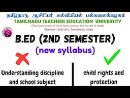 Child rights and protection new syllabus / b ed 2nd semester