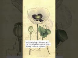 #OpiumPoppy: from healing to addiction, a 🌺 that shaped #history  #heritage #botany #shorts #art