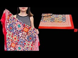 I Didn't Know Sewing Clothes Was So Easy | Ideas for Sewing Pants from a Beach Shawl