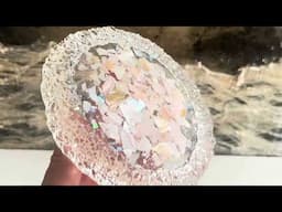 #641 DE: Kristall Untersetzer treffen auf Muschelstücke | #epoxyresin