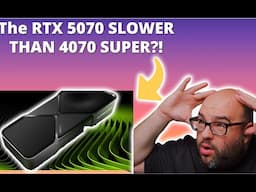 RTX 5070 SLOWER than the RTX 4070 Super? Sometimes..