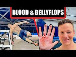 Bloodie Hands and Bellyflops! 😱 I tried to lern new Moves! PARKOUR Lifestyle Vlog