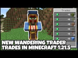 NEW TRADES For The WANDERING TRADER In MINECRAFT 1.21.5