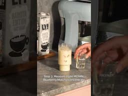 How to make an Iced Blueberry Matcha with just MONIN's new concentrate