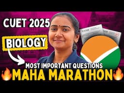 CUET 2025 Maha Marathon Class Biology | Science Domain | जीव विज्ञान | CUET UG 2025