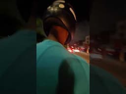 POV : You're in Brazil at night using a Uber Moto
