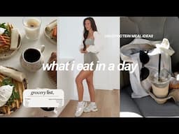 realistic what i eat in a day: high protein, intuitive eating, how to lose fat & build muscle!