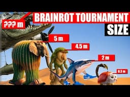 All Brainrot Tournament Size Comparison | SPORE