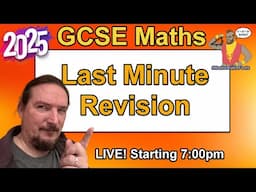 LIVE!  GCSE Maths Paper 3 - Last Minute Essential Revision! (Predicted Paper) AQA OCR EdExcel
