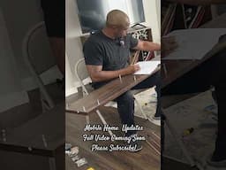 New updates to our mobile home 🏡….#mobilehome #mobilehomeliving #shorts #shortsvideo #homestead