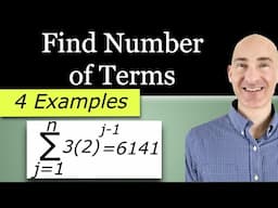 Find the Number of Terms in the Series Given Sum and Summation Notation