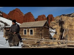 Winter life far from civilization | Making sheep lungs cheese
