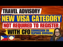 🔴TRAVEL ADVISORY: WHO ARE REQUIRED AND NOT REQUIRED TO SECURE THIS TRAVEL DOCUMENT WHEN DEPARTING PH