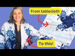 How I slow stitched my jacket, using Sashiko or Kantha style stitching on my upcycled textiles