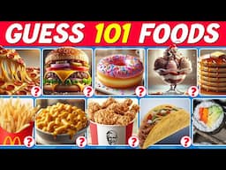 Guess the Food in 3 Seconds! 🍔 | 101 Popular Foods, Meals & Desserts Quiz 🍕🍨