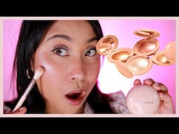 Rare Beauty Positive Light Highlighter Review | Swatches, Tips & Best Brushes for Medium Skin