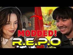 Valkyrae Masayoshi & Kkatamina Modded R.E.P.O Madness! Lost in the Nether Map ft Foolish Janet Ellum