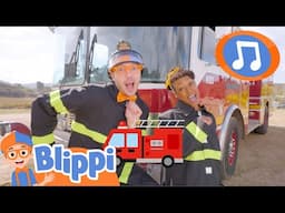 The Fire Truck Jam | Blippi Music Videos for Kids | Moonbug Kids - Learning Song Loops