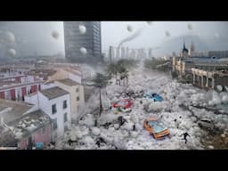 Storm Chaos in Spain! Massive Hailstorm Destroys Vehicles and Buildings in Madrid