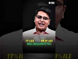17%ile CAT Mock Score to IIM Calcutta | CAT 2025 Motivation #shorts #mbawallah
