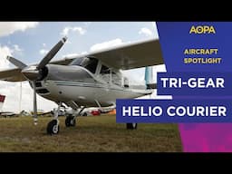 Incredible STOL Performer - Rare tricycle gear Helio Courier airplane