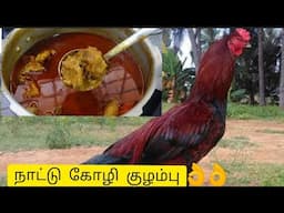 நாட்டு கோழி குழம்பு என் தாய்மாமன் சுவையாக சமைத்தது.👌#Country #Chicken #curry