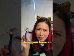 Tried Beauty Hacks on  Mom...BIG Mistake 🤦‍♀️👄 #comedy